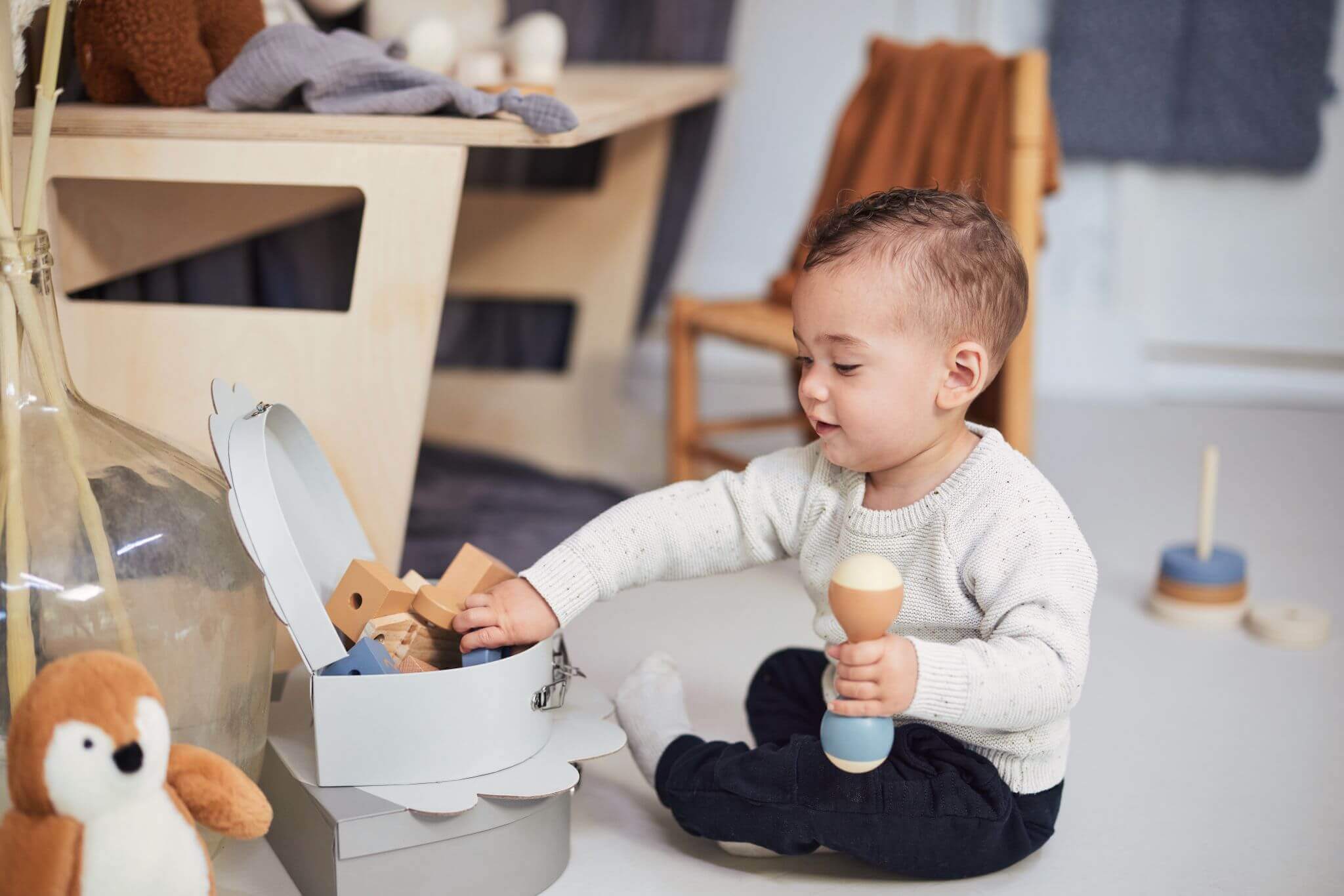 Toy Suitcase Animal Club - Rust- 2 Pack